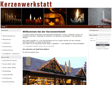 Tablet Screenshot of kerzenwerkstatt.de
